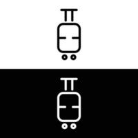 bagage, bagage lijn icoon, schets vector teken. symbool, logo illustratie. pixel perfect grafiek