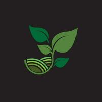 biologisch plantenlogo vector