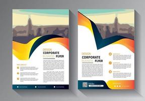 flyer zakelijke sjabloon voor lay-outbrochure promotie of jaarverslagbedrijf vector