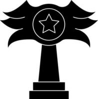 modern trofee icoon of symbool in zwart en wit kleur. vector