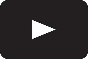 geïsoleerd youtube logo in vlak stijl. vector