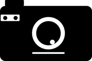 geïsoleerd camera in zwart en wit kleur. vector