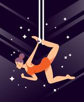 Trapeze Artist Illustratie vector