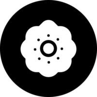 illustratie van donuts glyph icoon of symbool. vector