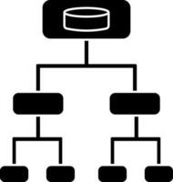 bij elkaar passen hiërarchie of toernooi schema icoon. vector