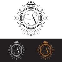 letter s luxe logo sjabloon bloeit kalligrafisch elegant ornament lijnen bedrijf teken identiteit voor restaurant royalty boetiekhotel heraldische sieraden mode vector illustratie