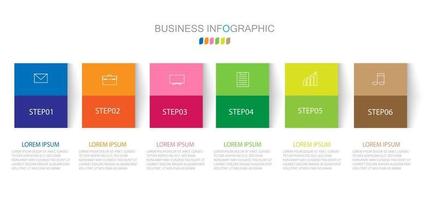 infographic sjabloon in 5 stappen sjabloon voor diagram grafiek presentatie en grafiek vector