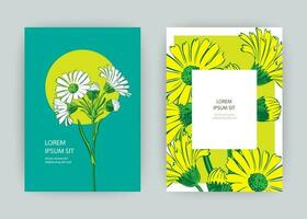 botanisch chrysant bloemen boeket vector illustratie grafisch ontwerp. wijnoogst creatief bloem kader. vector illustratie groet kaart, ontwerp, poster, afdrukken, partij, bruiloft uitnodiging, verjaardag