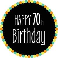 gelukkig verjaardag 20e, 30e, 40e, 50e, 60e, 70e, 80e, 90ste - viering vector
