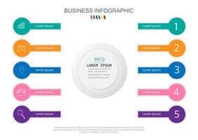 infographic sjabloon in 4 stappen sjabloon voor diagram grafiek presentatie en grafiek vector