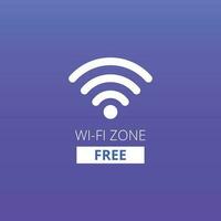 vrij Wifi zone vector illustratie
