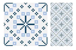 vintage tegels patronen antiek naadloos vector