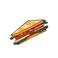 belegd broodje icoon. tekenfilm vector illustratie van belegd broodje icoon voor web ontwerp