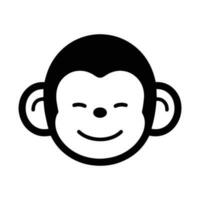 hand- getrokken schattig aap in tekening stijl vector
