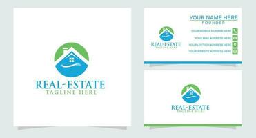 creatief huis schoonmaak logo ontwerpen concept vector