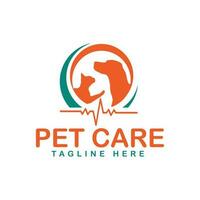 petcare bedrijf logo icoon, gezond zorg huisdier icoon, huisdier winkel icoon vector