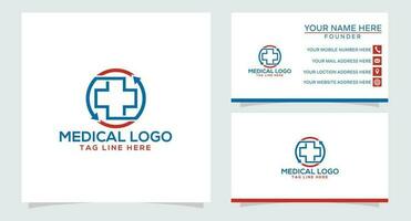 medische apotheek logo ontwerpsjabloon.-vector illustrator vector