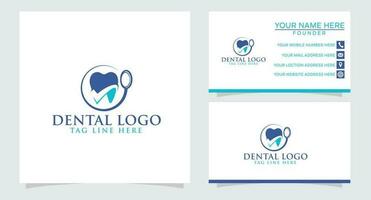 glimlach tandheelkundig logo. tandheelkundig logo ontwerp vector