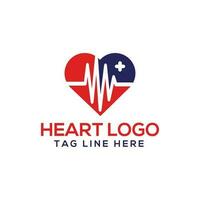 medisch hart vector logo