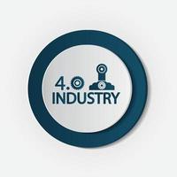 industrie 4 0 pictogram technologie concept vector