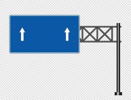 blauwe verkeersbord bord bord borden geïsoleerd op transparante achtergrond vector