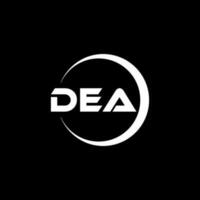 dea brief logo ontwerp in illustratie. vector logo, schoonschrift ontwerpen voor logo, poster, uitnodiging, enz.