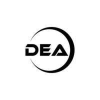 dea brief logo ontwerp in illustratie. vector logo, schoonschrift ontwerpen voor logo, poster, uitnodiging, enz.