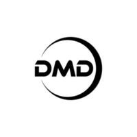 dmd brief logo ontwerp in illustratie. vector logo, schoonschrift ontwerpen voor logo, poster, uitnodiging, enz.