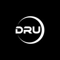 dru brief logo ontwerp in illustratie. vector logo, schoonschrift ontwerpen voor logo, poster, uitnodiging, enz.