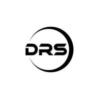 drs brief logo ontwerp in illustratie. vector logo, schoonschrift ontwerpen voor logo, poster, uitnodiging, enz.