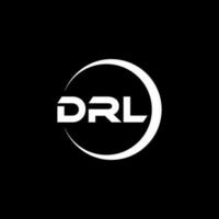 drl brief logo ontwerp in illustratie. vector logo, schoonschrift ontwerpen voor logo, poster, uitnodiging, enz.