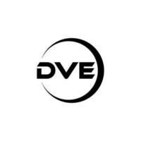 dve brief logo ontwerp in illustratie. vector logo, schoonschrift ontwerpen voor logo, poster, uitnodiging, enz.