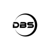 dbs brief logo ontwerp in illustratie. vector logo, schoonschrift ontwerpen voor logo, poster, uitnodiging, enz.