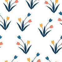 klein tulpen patroon vector