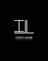 il eerste minimalistische modern abstract logo vector