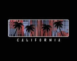 Californië illustratie typografie. perfect voor het ontwerpen van een t-shirt vector