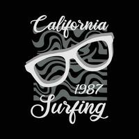 Californië vector illustratie en typografie, perfect voor t-shirts, hoodies, prints enz.