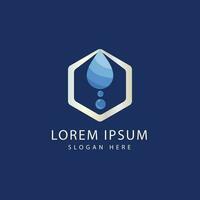 abstract water laten vallen vector logo ontwerp