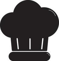 chef hoed icoon of symbool in vlak stijl. vector