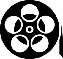 film haspel icoon in glyph stijl. vector