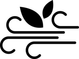 wind glyph icoon of symbool. vector