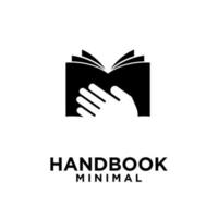 eenvoudig handboek minimale vector illustratie logo pictogram ontwerp