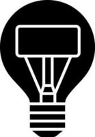 vector illustratie van verlichting lamp icoon.