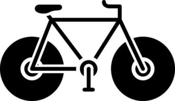illustratie van fiets glyph icoon. vector