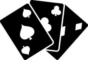 zwart en wit spelen kaarten. vector