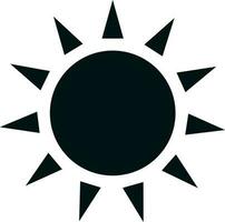 illustratie van een zon in vlak stijl. vector