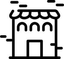 boodschappen doen op te slaan glyph icoon of symbool. vector