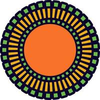 sier- patroon bloem mandala. vector