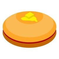 vector illustratie van cheeseburger icoon.