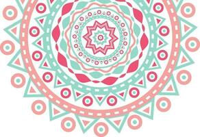 decoratief mandala ontwerp in pastel kleuren. vector